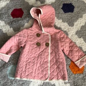 NWOT Burts Bees Baby Organic Cotton Reversible Jacket with Hood